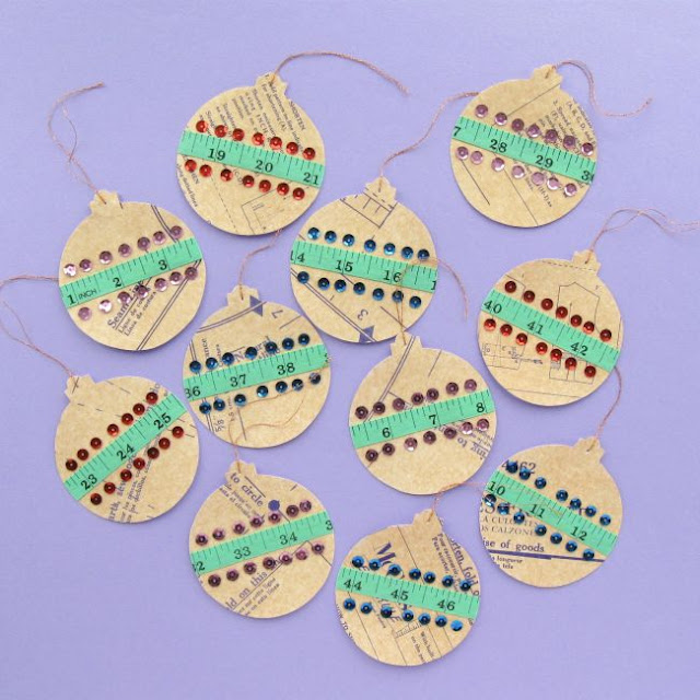Crafty Christmas Bauble Tutorial: Make a Sewing-Themed Ornament for Your Tree! DIY paper Christmas baubles