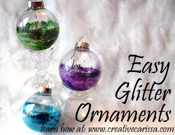 Make Easy Glittered Bulb Ornaments Creative Green Living