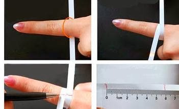 Cara mengukur cincin dengan penggaris