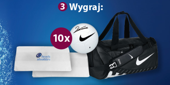 Wygraj piłkę nożną z podpisem Roberta Lewandowskiego, torbę sportową Nike, 2 ręczniki z logo Head & Shoulders Konkurs