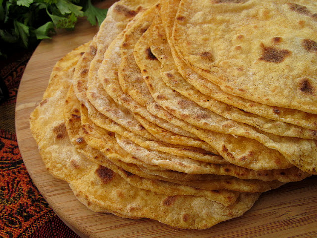 Индийские лепешки «Чапати» с бататом