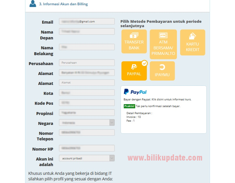 Billing email. Billing email
