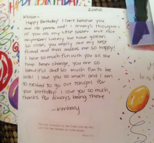 Kim Kardashian's Letter to Khloe....Handwriting Analysis