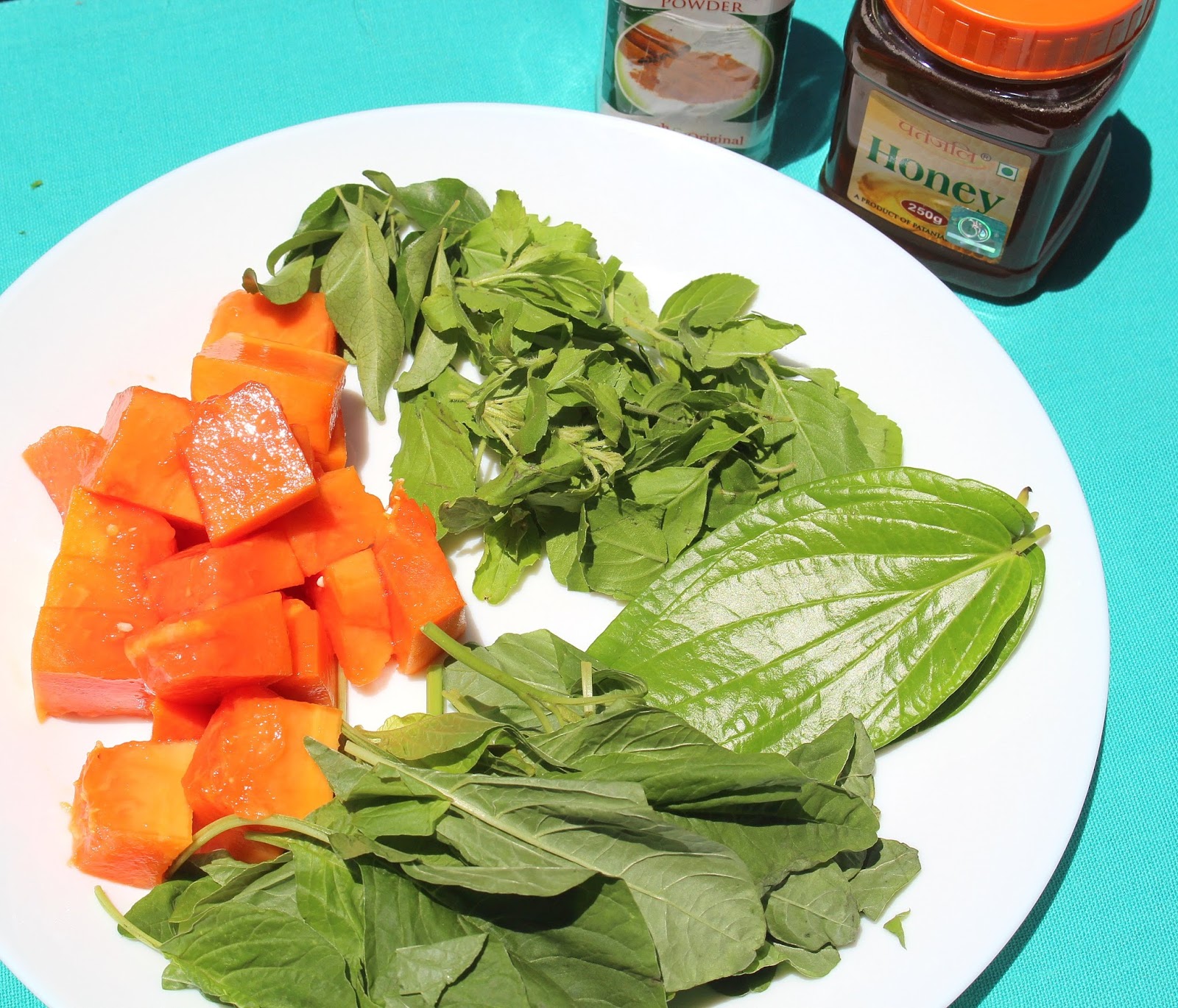 IndianVegKitchen Papaya Herbal Smoothie Recipe