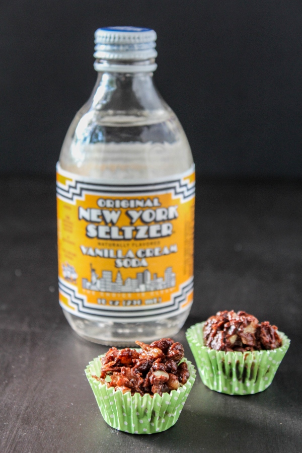 Mint Chocolate Potato Chip Clusters