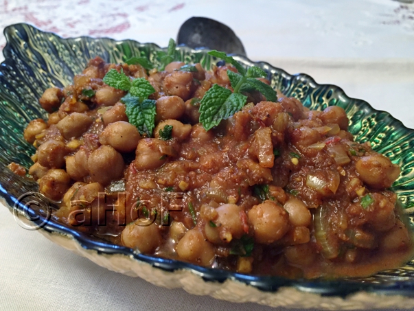 Punjabi Chole,garbanzo beans, Indian recipe, ethnic