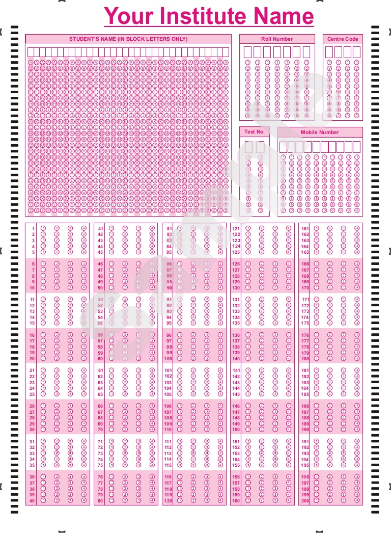 omr sheet for 100 questions Scribd india