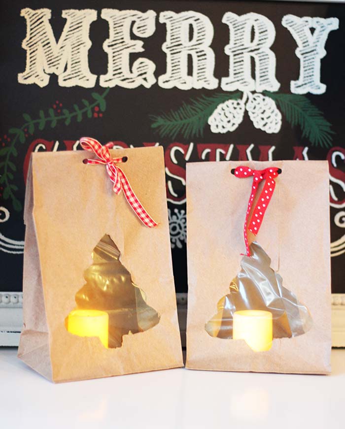 Easy DIY Paper Bag Luminaries (with VIDEO) Sunny Day Family