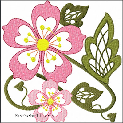 Floral Machine Embroidery Patterns | eBay