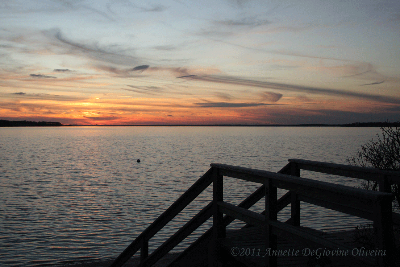 Long Island Images Cutchogue Sunset Nassau Point Road