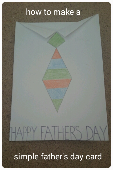 making a simple father's day card