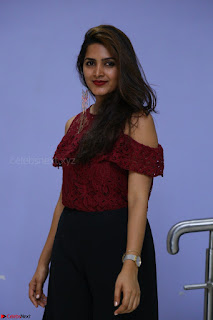 Pavani Gangireddy in Cute Black Skirt Maroon Top at 9 Movie Teaser Launch 5th May 2017  Exclusive 012