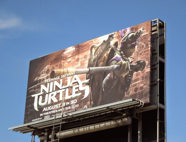 Donatello Teenage Mutant Ninja Turtles movie billboard