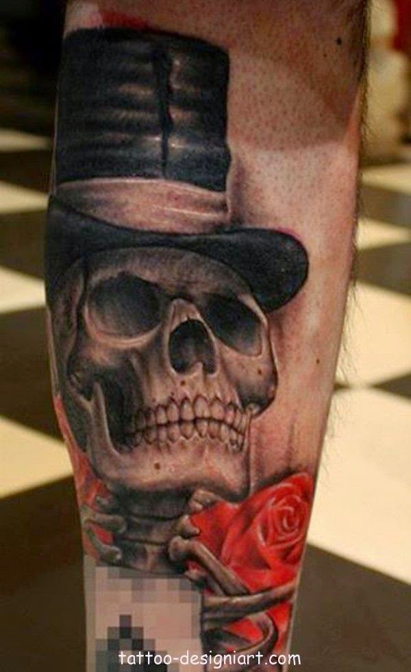 tatuaje de calavera realista , skull-tattoo, tatuaje-calavera-para-hombre