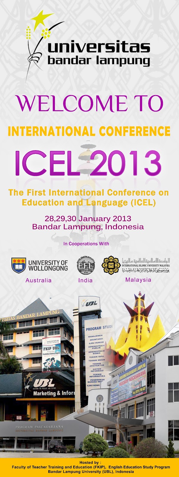 Cetak XBanner ICEL 2013 UBL Percetakan Bandar Lampung