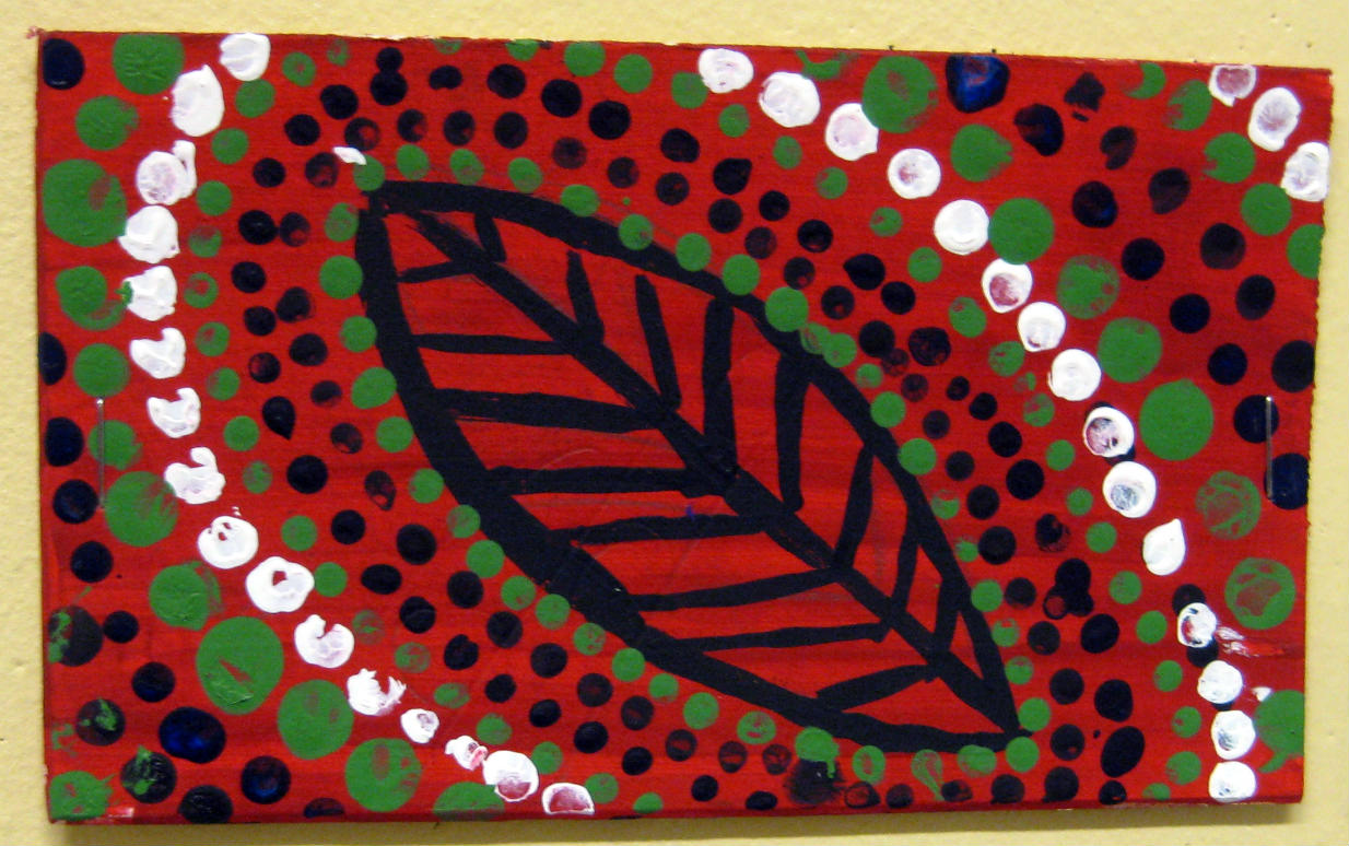Mrs. Art Teacher! Australia dot style mini paintings