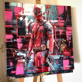 13-Ryan-Reynolds-Deadpool-Ben-Jeffery-Superhero-and-Villain-Movie-Paintings-www-designstack-co