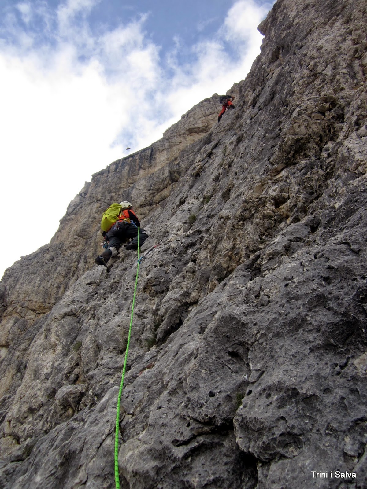 TRINI Y SALVA Vía "Del Buco", por la entrada original Piccolo
