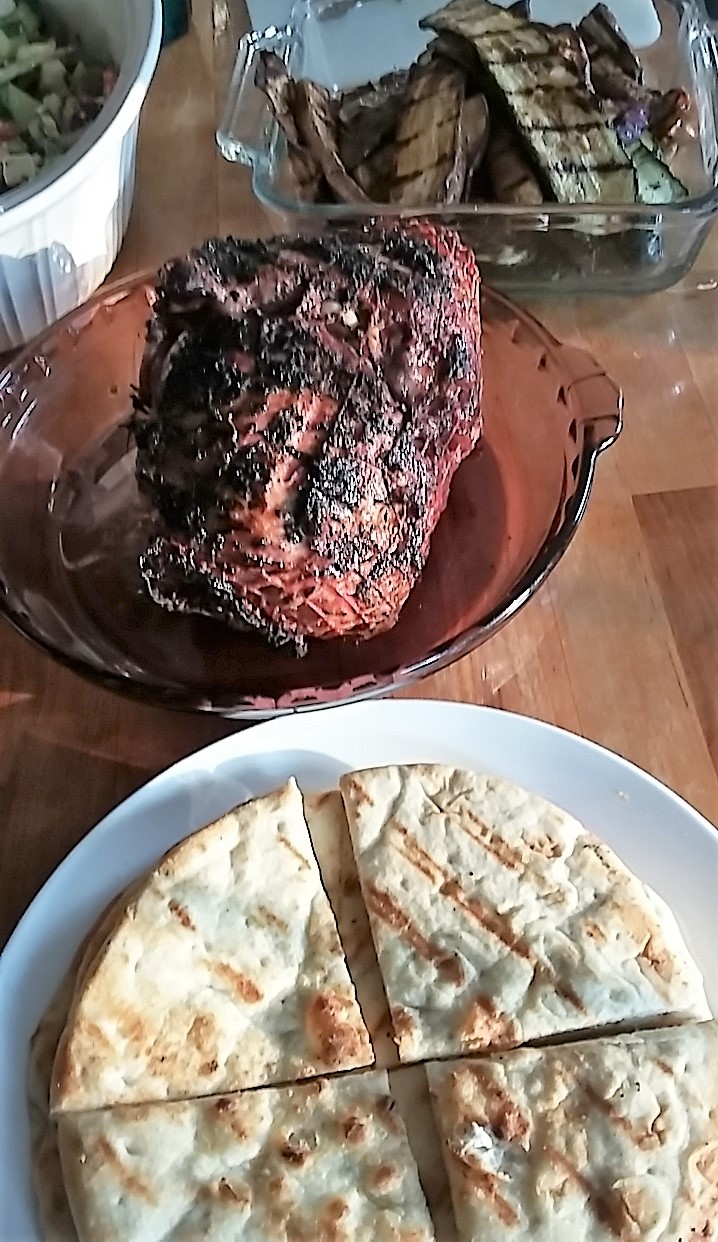 The Left Chapter Boneless Leg of Lamb on the Charcoal BBQ