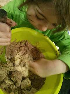 Making Baobab cake