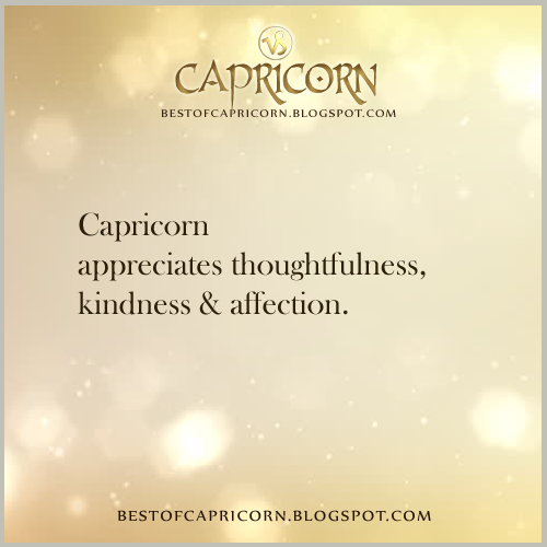 capricorn affection