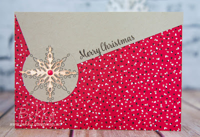 Star of Light Diagonal Top Christmas Card made with Stampin' Up! UK Supplies which are available here