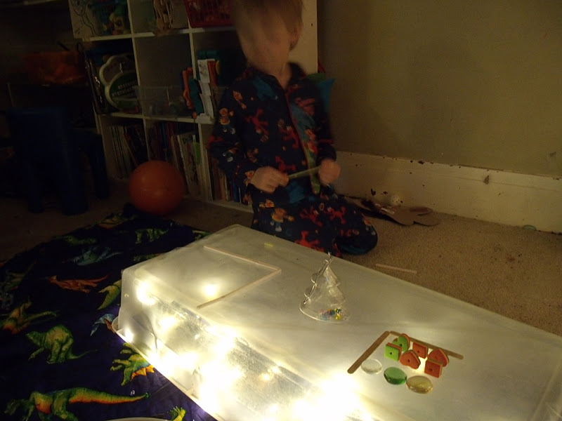 What's Fun Today?: Sticky Light Table