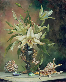 clásico-realismo-arreglos-florales-pinturas bodegones-clasicos-flores