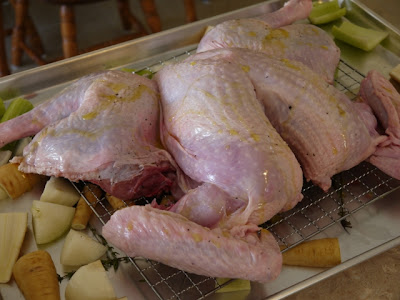 flattened spatchcock turkey