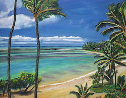 hawaii paintings watercolor hawaiian beach fine thinking richard water watercolors nowak
