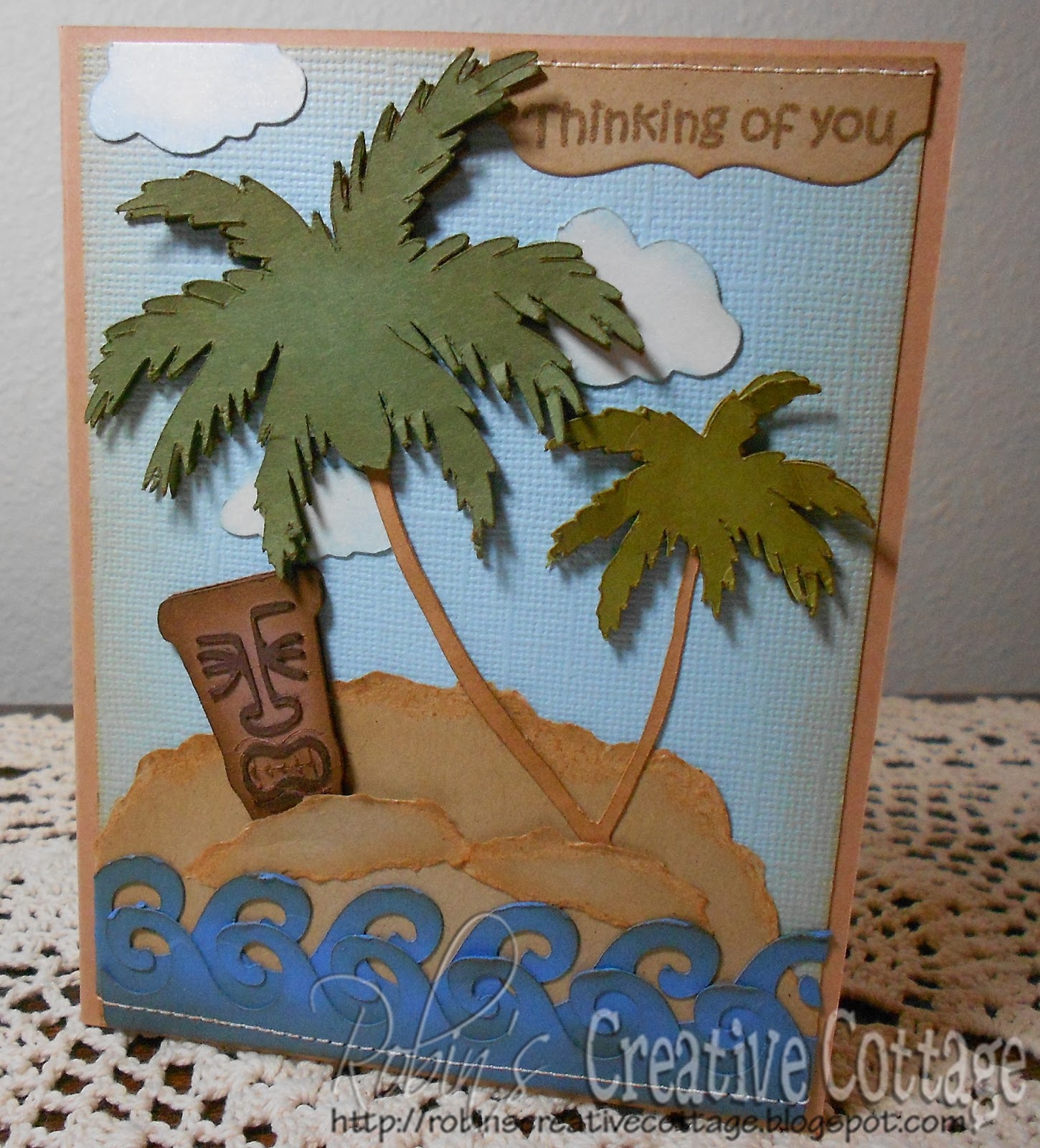 My Craft Spot DT Post By Robin Beach Scene Card 