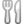Fork and knife symbols