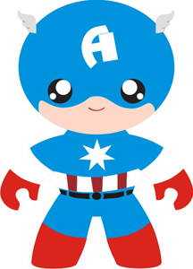 Lovely Baby Superheroes Clipart.