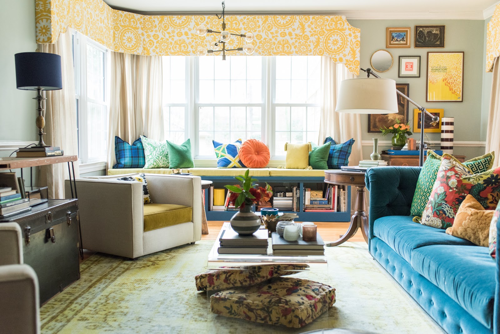 Amanda Louise Interiors : Color Cultured Living Room