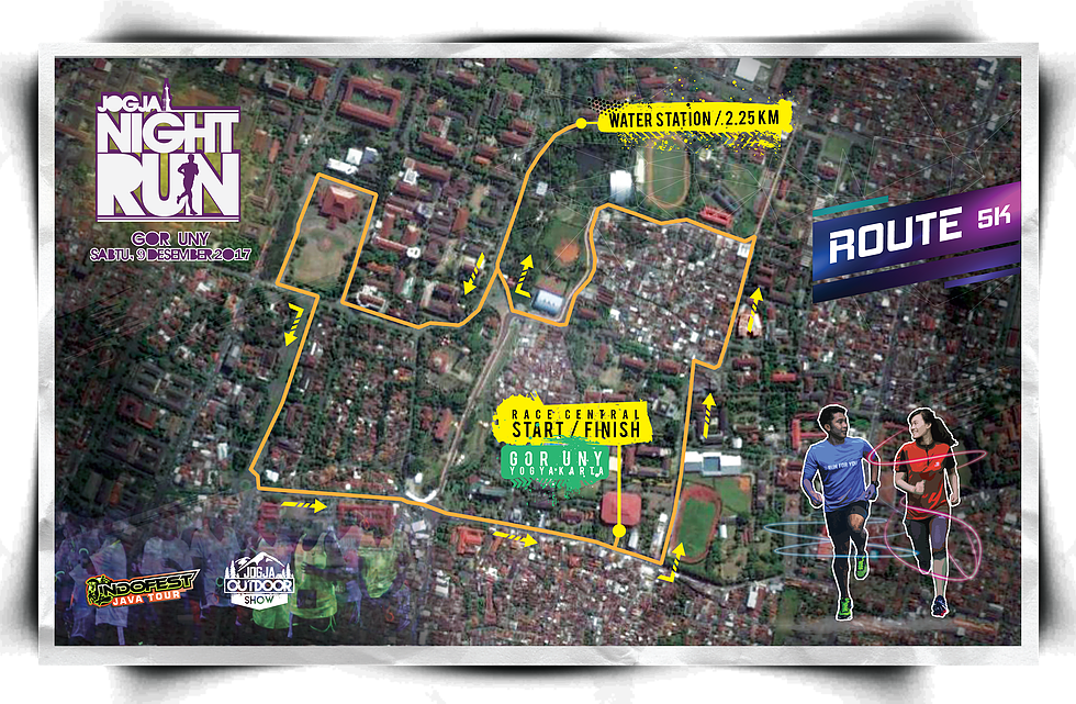 🔍 Rute Jogja Night Run • 2017 Route Jogja Night Run • 2017