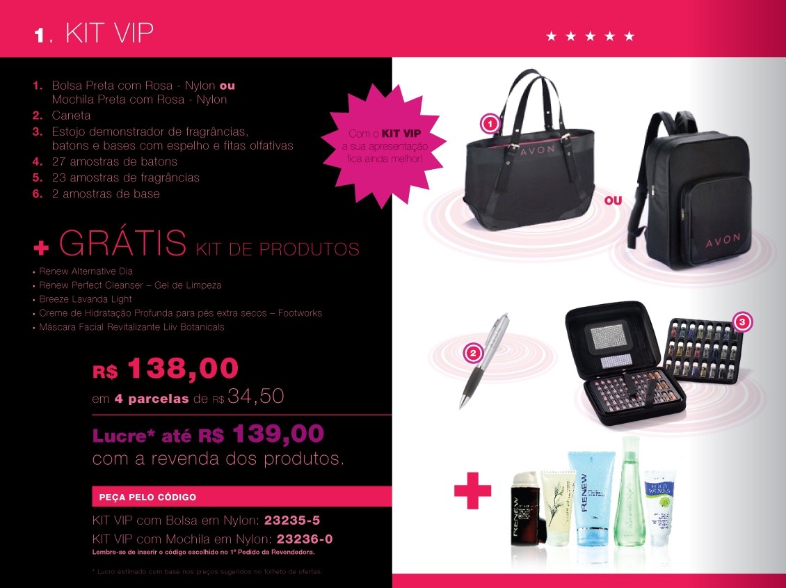 Duvidas & respostas sobre vender Avon/E muito mais...: kit para ...