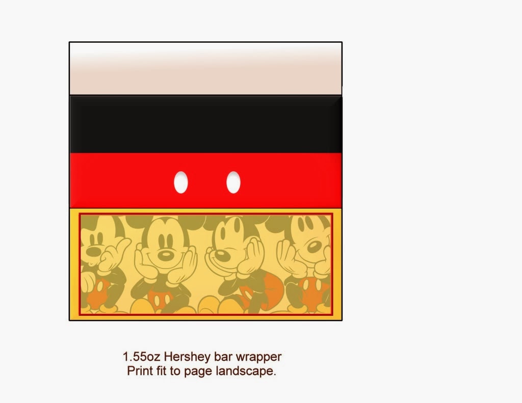 Cute Mickey And Friends Free Printable Chocolate Wrappers Oh My 