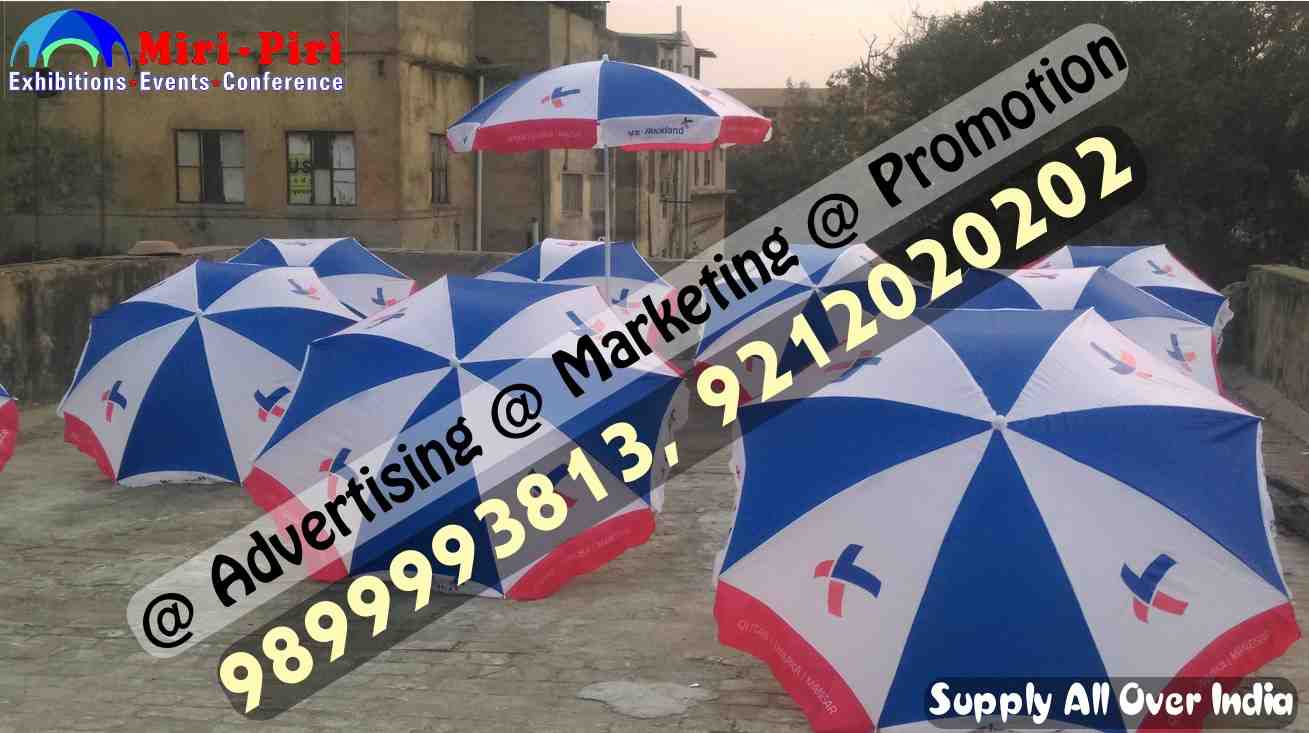 Campaigning Umbrellas with Printing, Promotional Umbrella Manufacturers in Delhi, Marketing