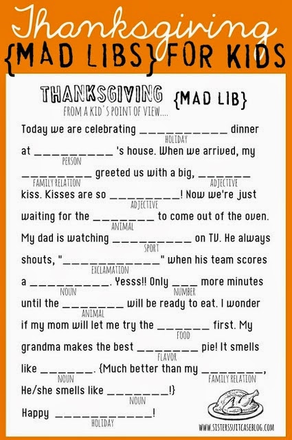 Free Thanksgiving Printables