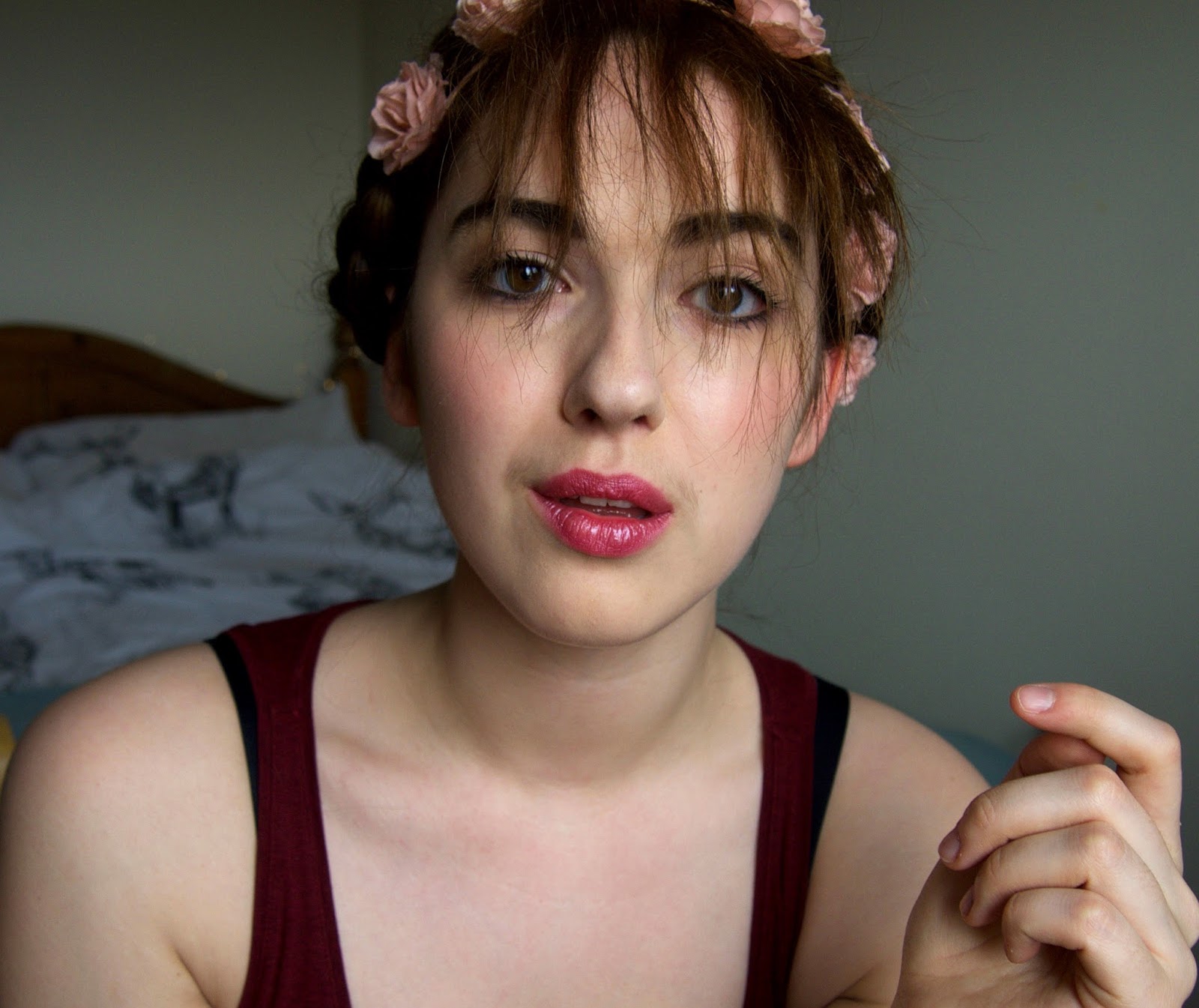 Greasy Hair Fix Faux Fringe Up Do UpYourVlog