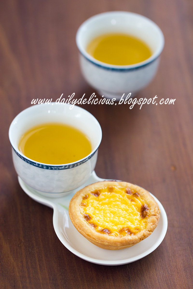 dailydelicious Egg tarts with easy puff pastry