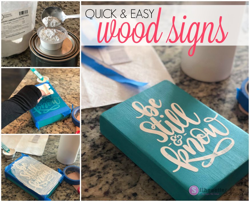 Painted Wood Signs Tips for Silhouette Beginners - Silhouette School
