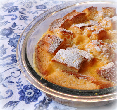 Lemon Panettone Pudding