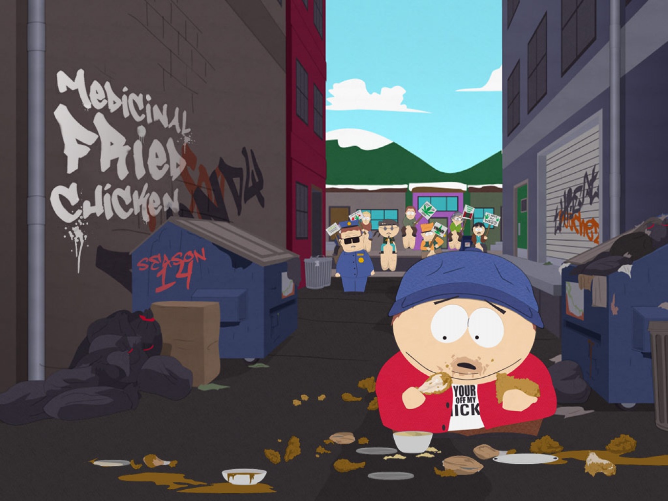 Wallpaper free download of South Park with trash