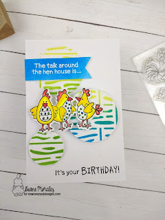 What the Cluck! a card by Diane Morales| Cluck Stamp Set by Newton's Nook Designs