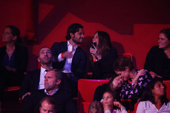 Princess Sofia Hellqvist of Sweden and Prince Carl Philip of Sweden attended a charity concert in Stockholm