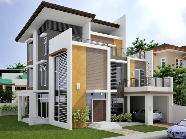 Contoh rumah minimalis 3 lantai 