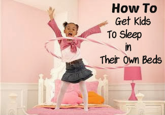 Great tips on how to get kids to sleep in their own bed. #parenting