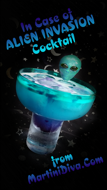 Blue Alien Cocktail