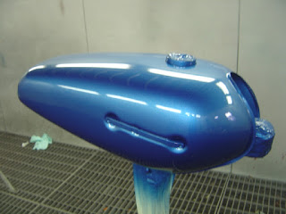 Clear coat - High sparkle blue - Yamaha RD125 A